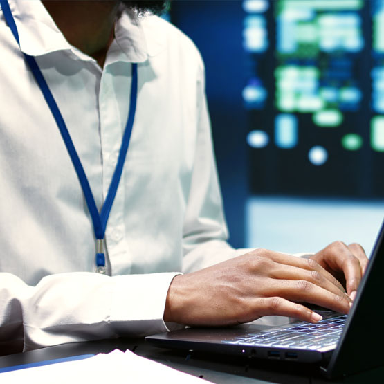 managed IT security services, metal lock on keyboard